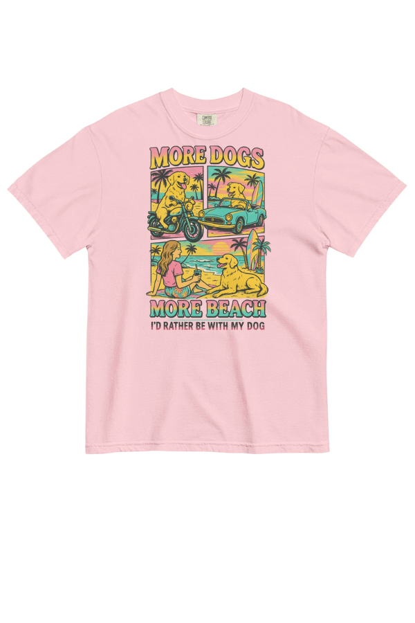 Dogs & Beach Pigment Dyed Uni T