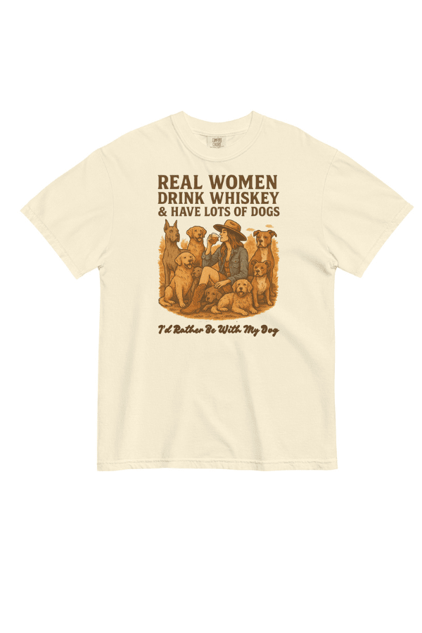 Women & Whiskey Pigment Dyed Uni T