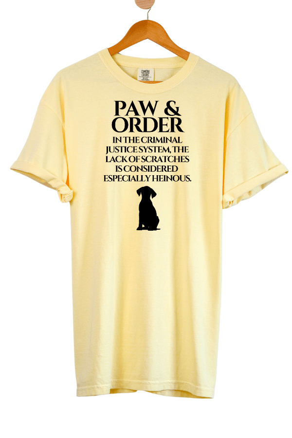 Paw & Order Pigment Dyed T (Unisex)