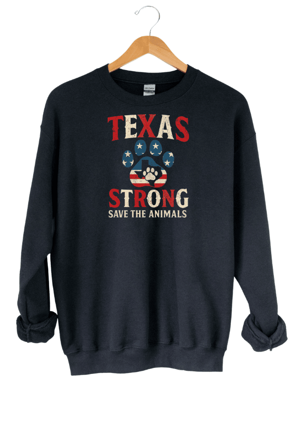 TX Flag Crewneck Sweatshirt (ALL PROFIT DONATED)