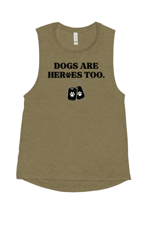 Heroes Too (Ladies’ Muscle Tank)