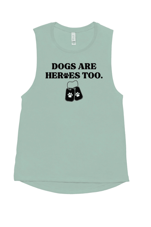 Heroes Too (Ladies’ Muscle Tank)