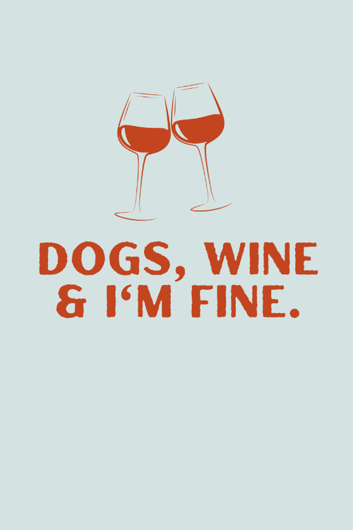 Dogs & Wine Unisex T