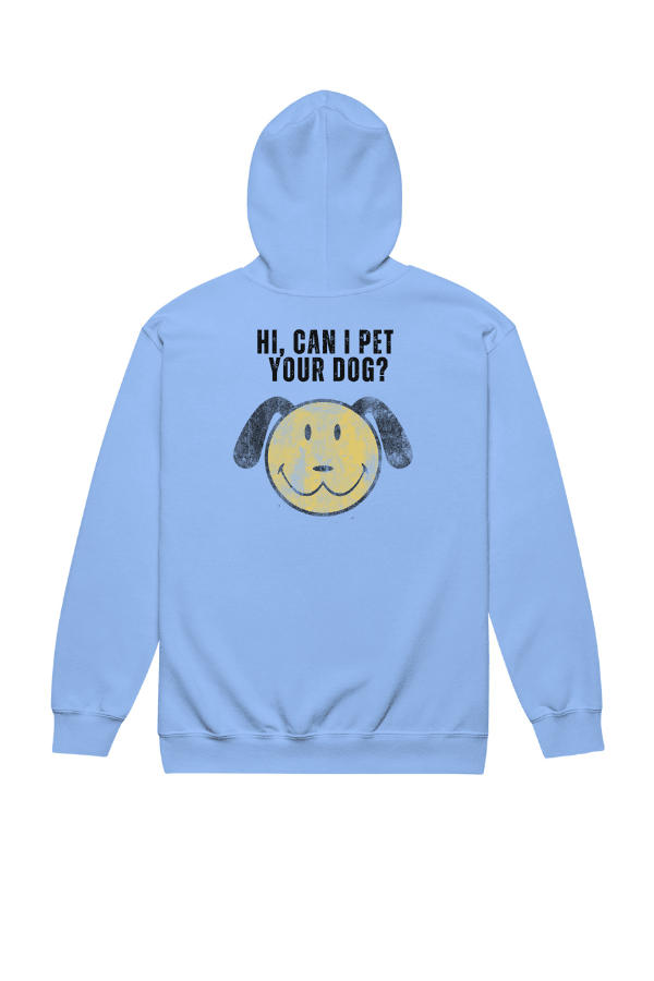 Pet Your Dog Zip Up Hoodie (Unisex)