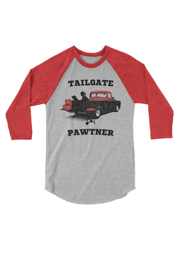Tailgate Pawtner 3/4 Tee (Unisex)