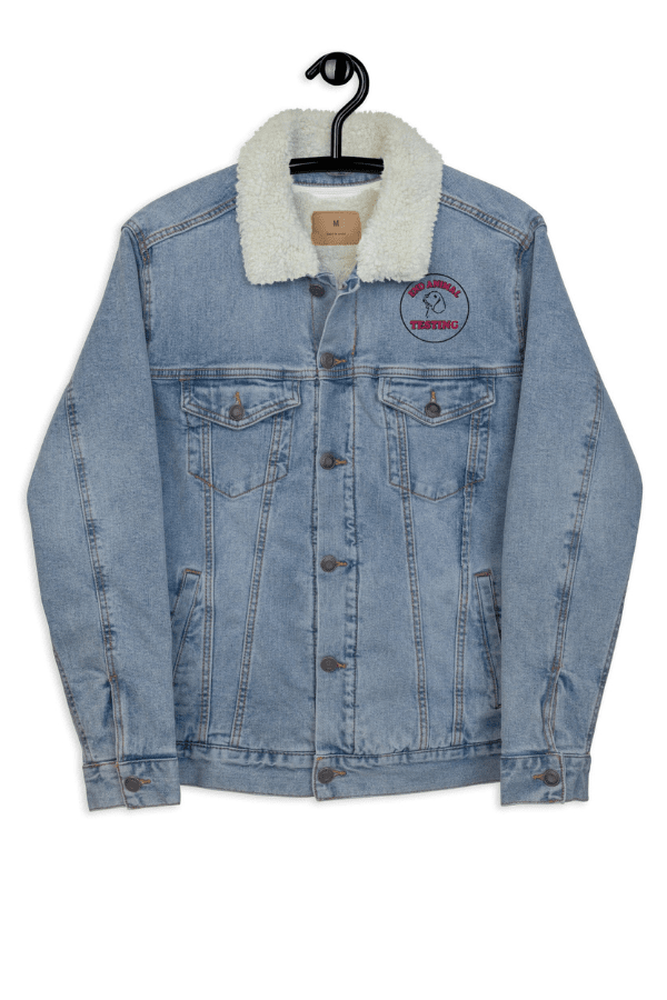 End Animal Testing Classic Denim Sherpa Uni Jacket (ALL PROFIT DONATED)
