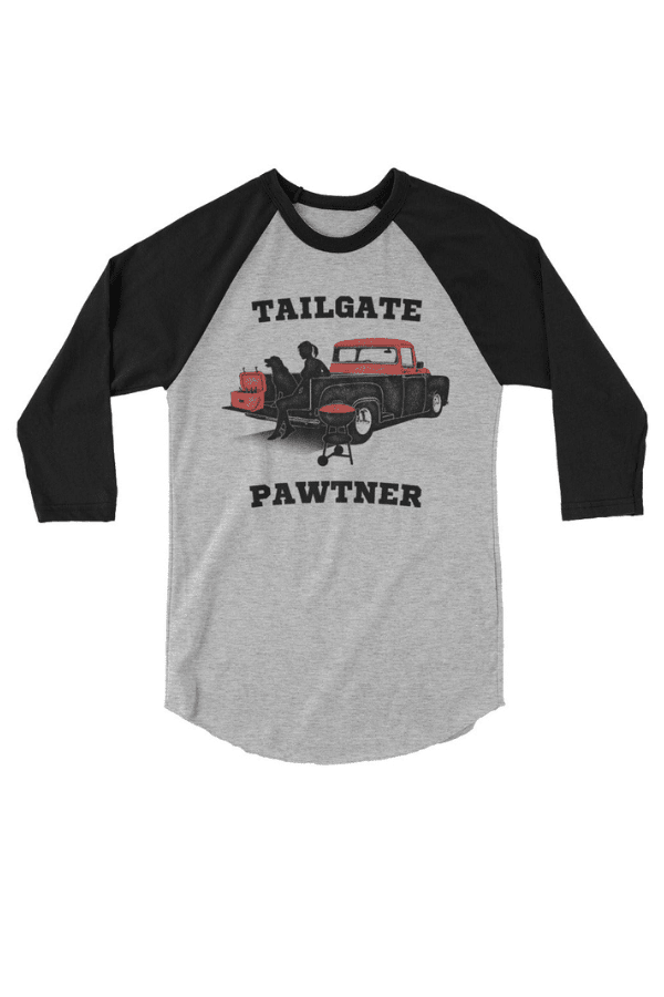 Tailgate Pawtner 3/4 Tee (Unisex)