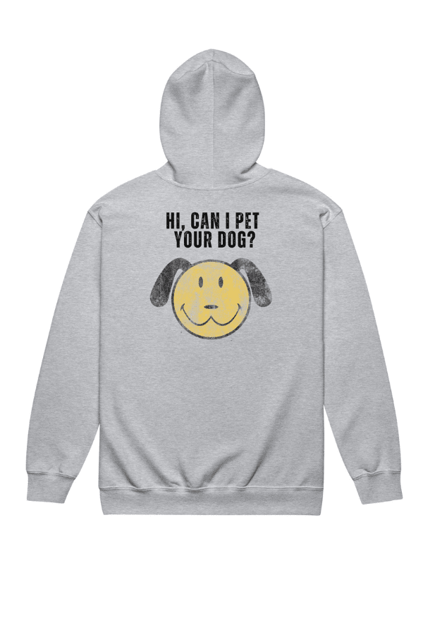 Pet Your Dog Zip Up Hoodie (Unisex)