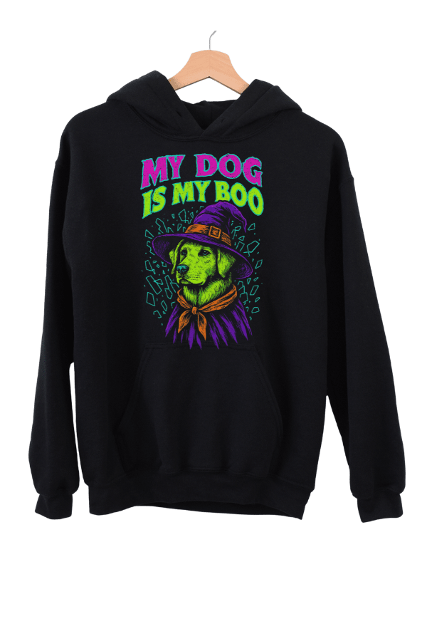 Dog Is My Boo Retro Uni Hoodie
