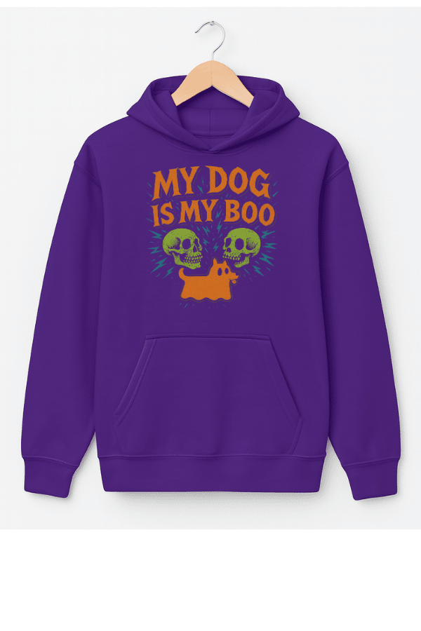 Dog Is My Boo Skull Uni Hoodie
