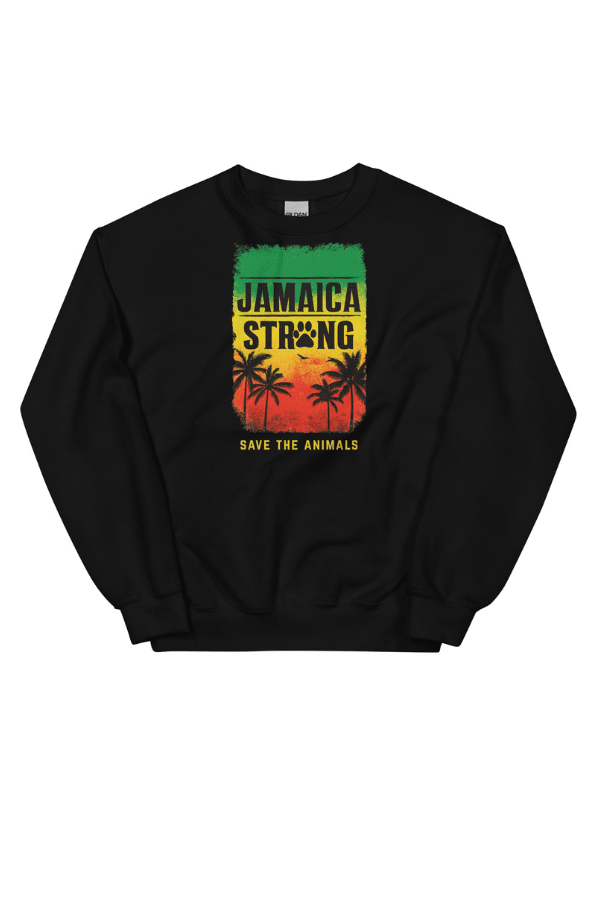 Jamaica Flag Strong Crewneck Sweatshirt (ALL PROFIT DONATED)