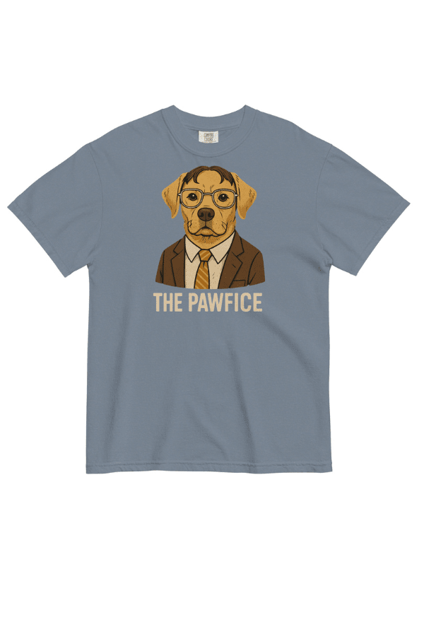 The Pawfice Pigment Dyed Uni T