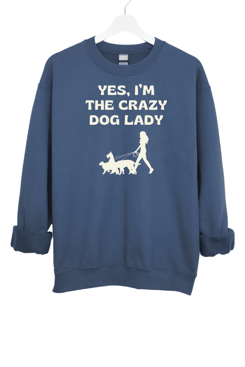 Crazy Dog Lady Crewneck Sweatshirt (Unisex)