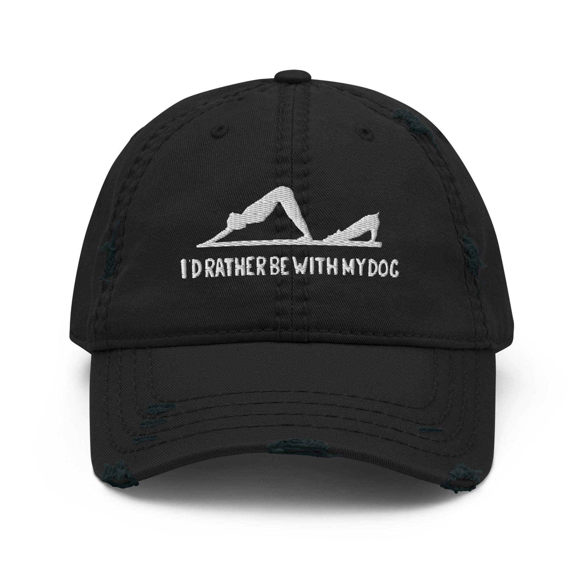 The Downward Dog Distressed Hat