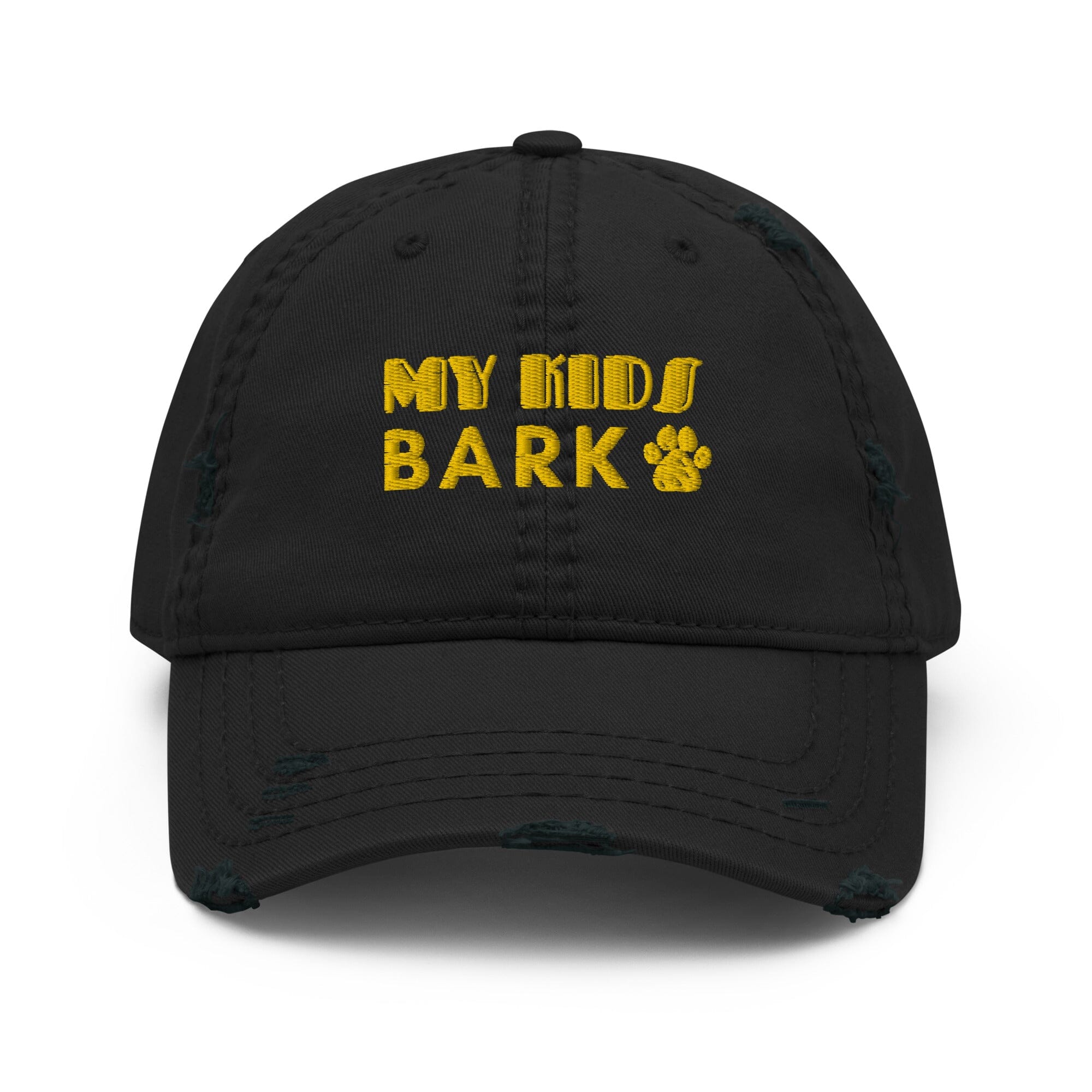 My Kids Bark Distressed Hat