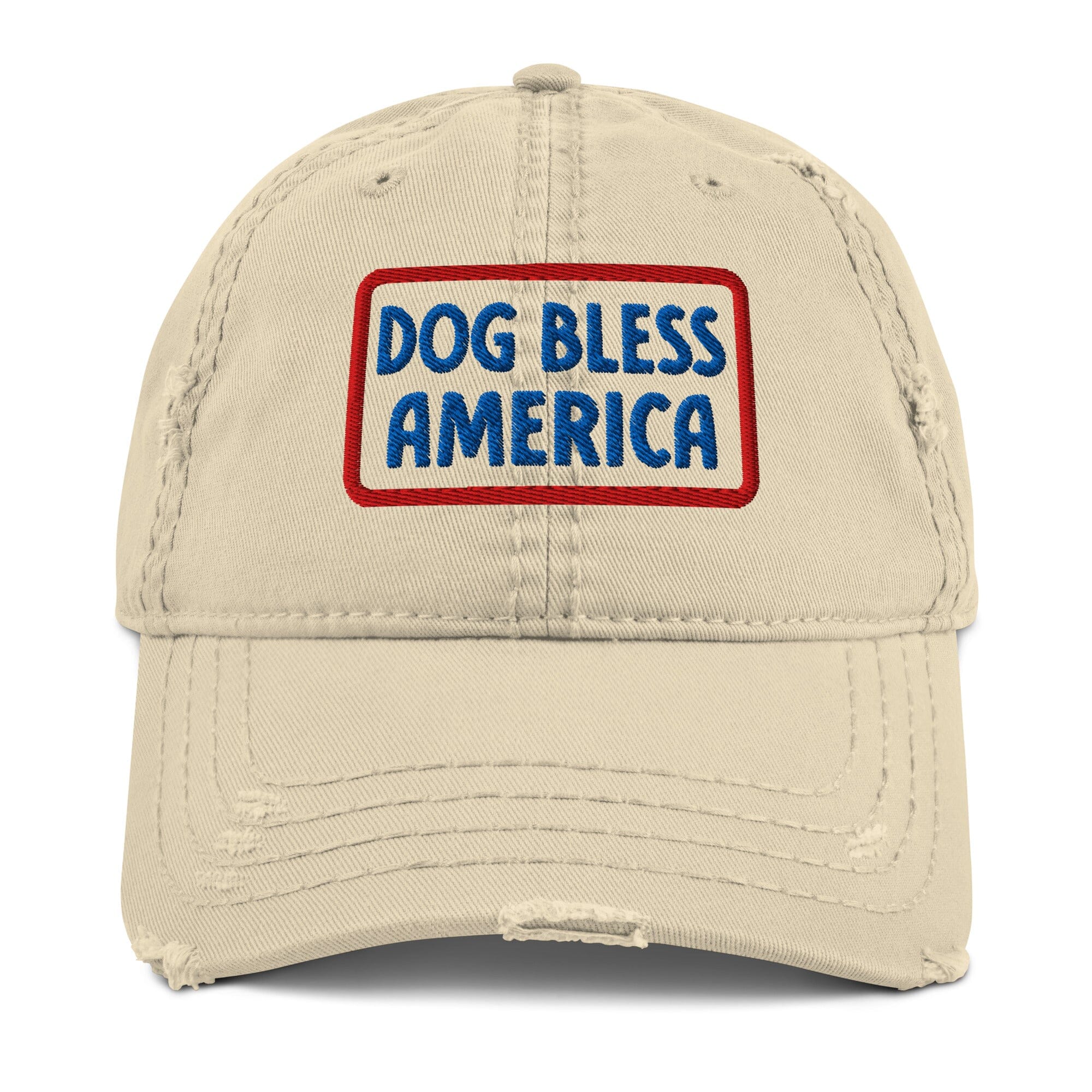Dog Bless America Vintage Beach Hat