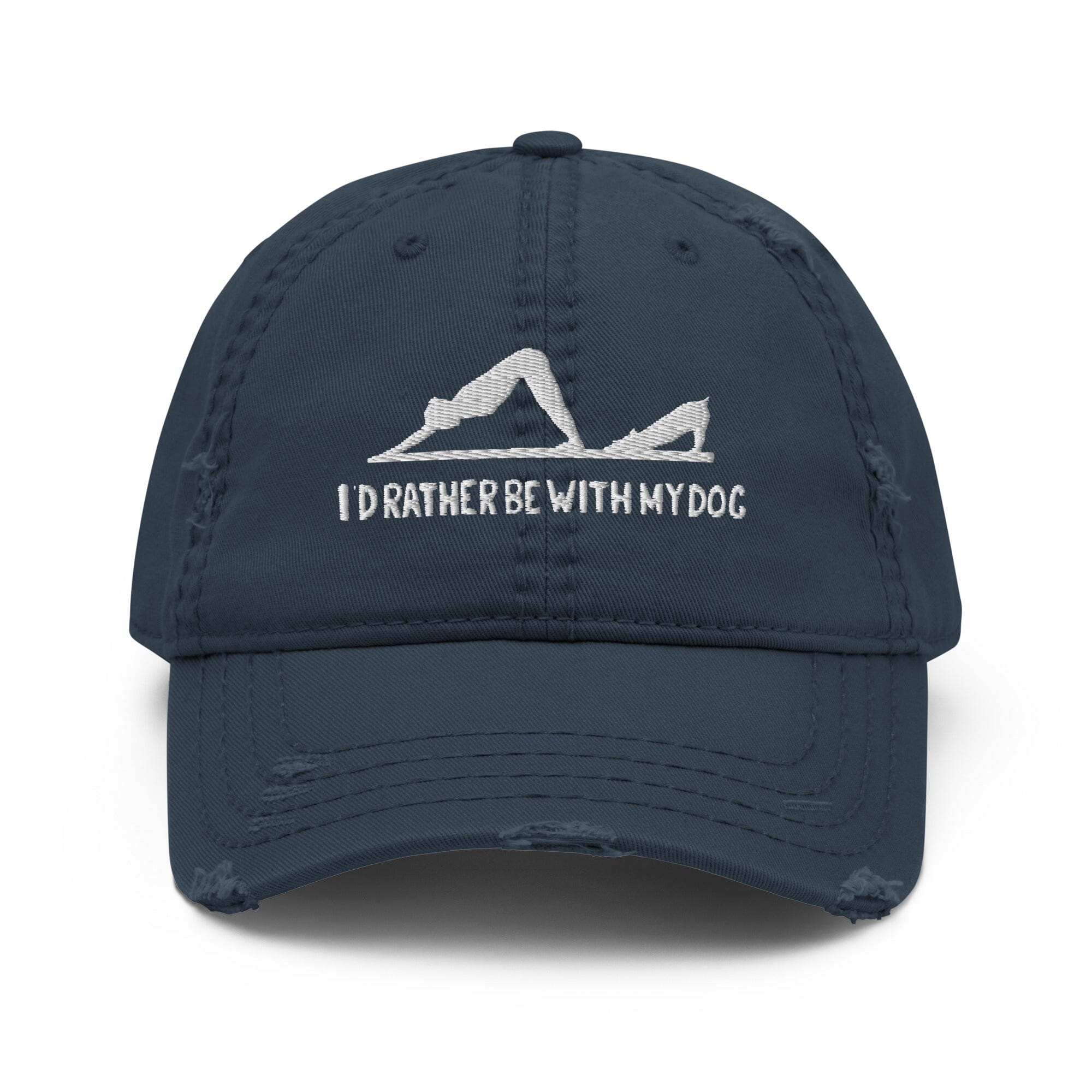 The Downward Dog Distressed Hat