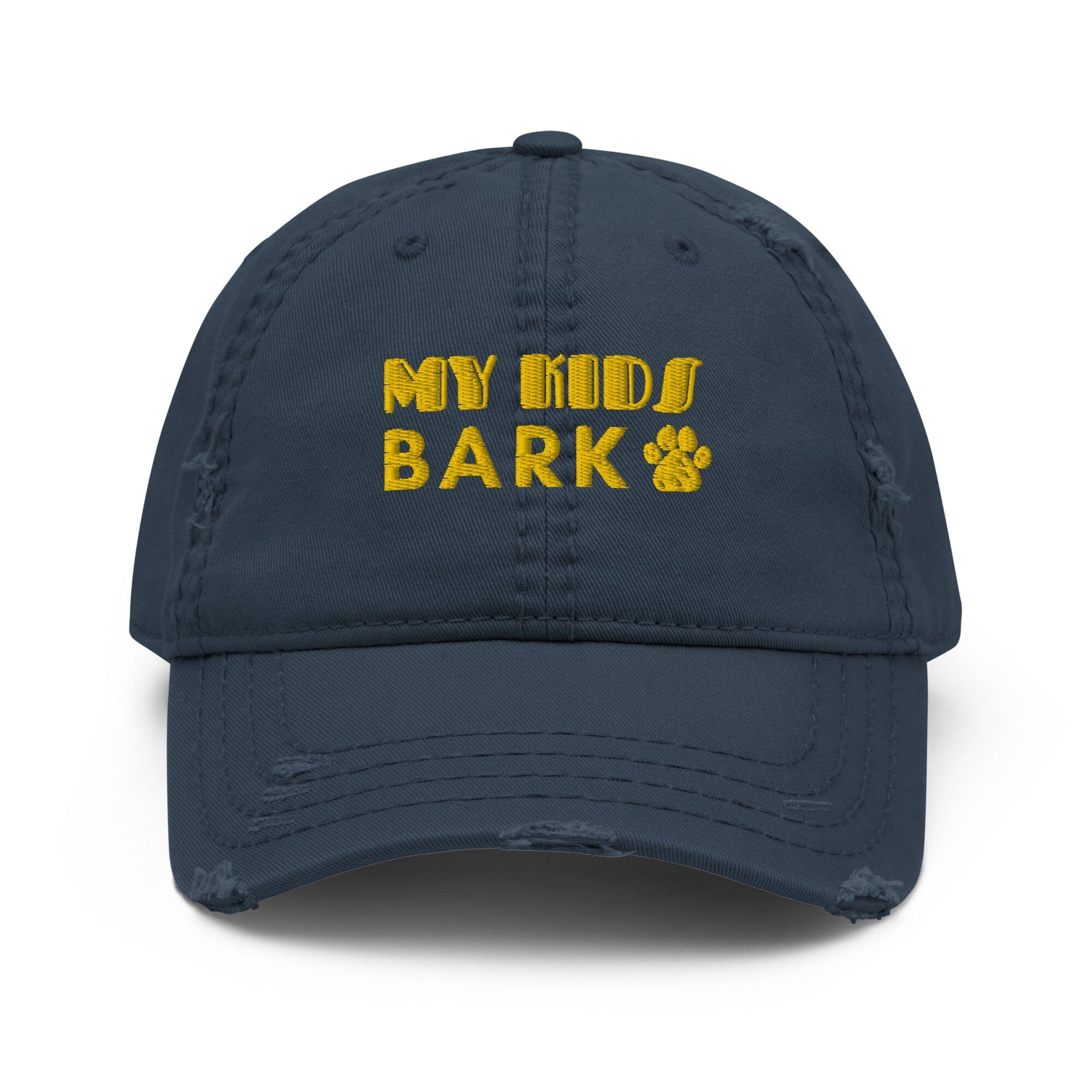 My Kids Bark Distressed Hat