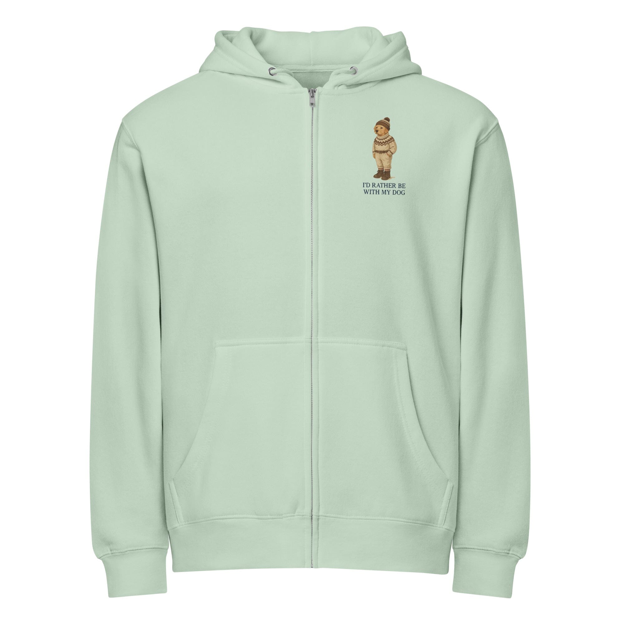 Winter Doggo Bear Uni Zip Up Hoodie