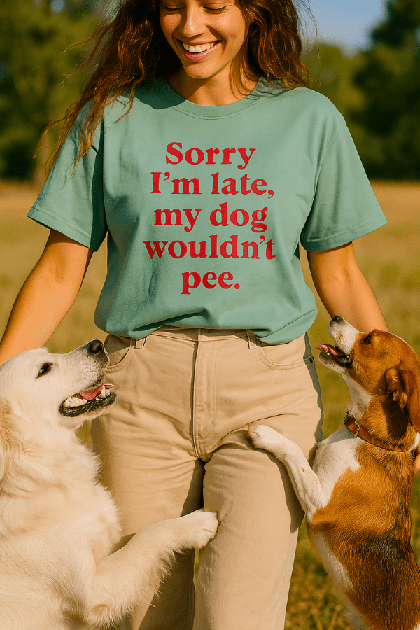 I'm Late Pigment Dyed Uni T
