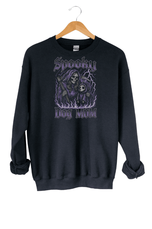 Spooky Dog Mom Crewneck Sweatshirt