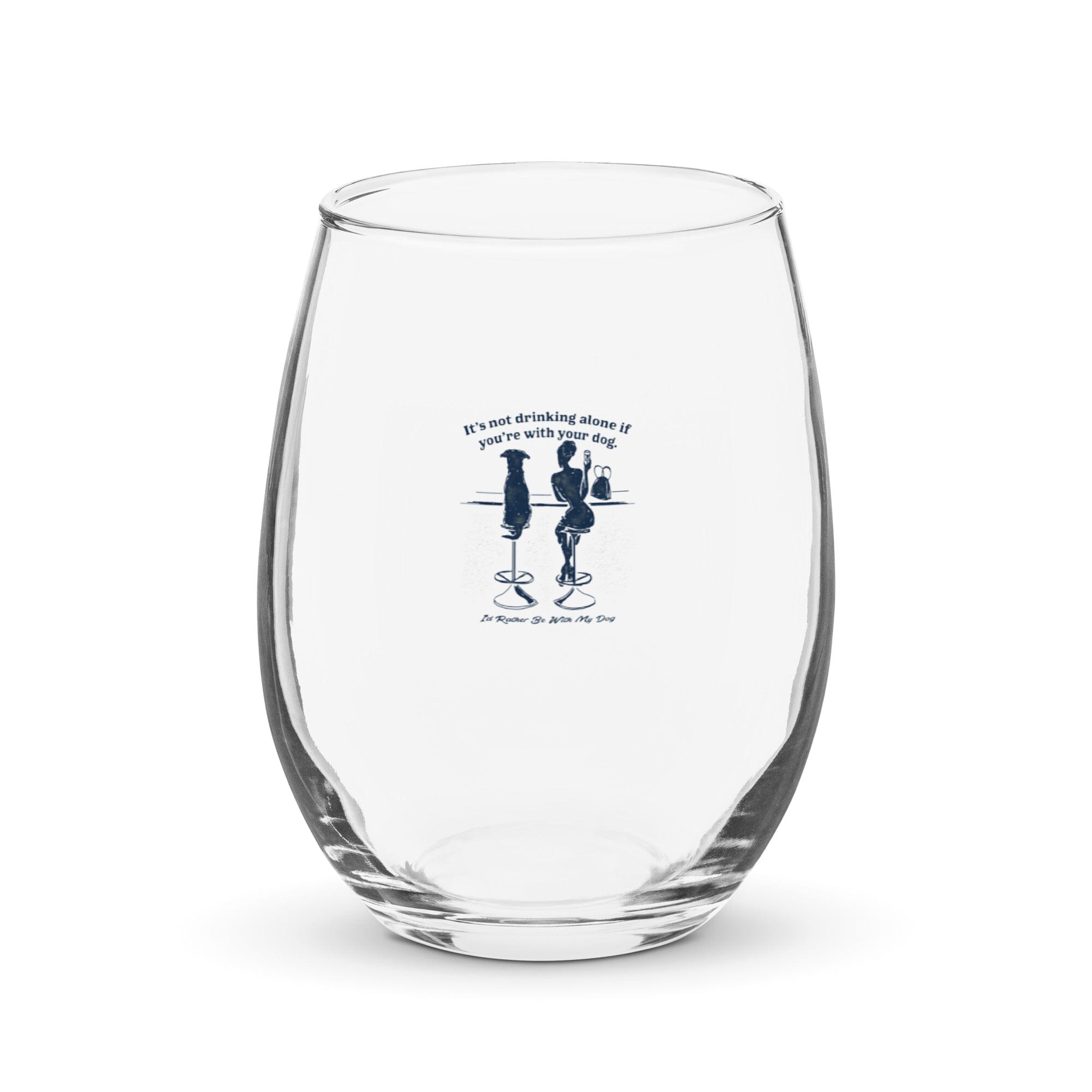 Stemless wine glass