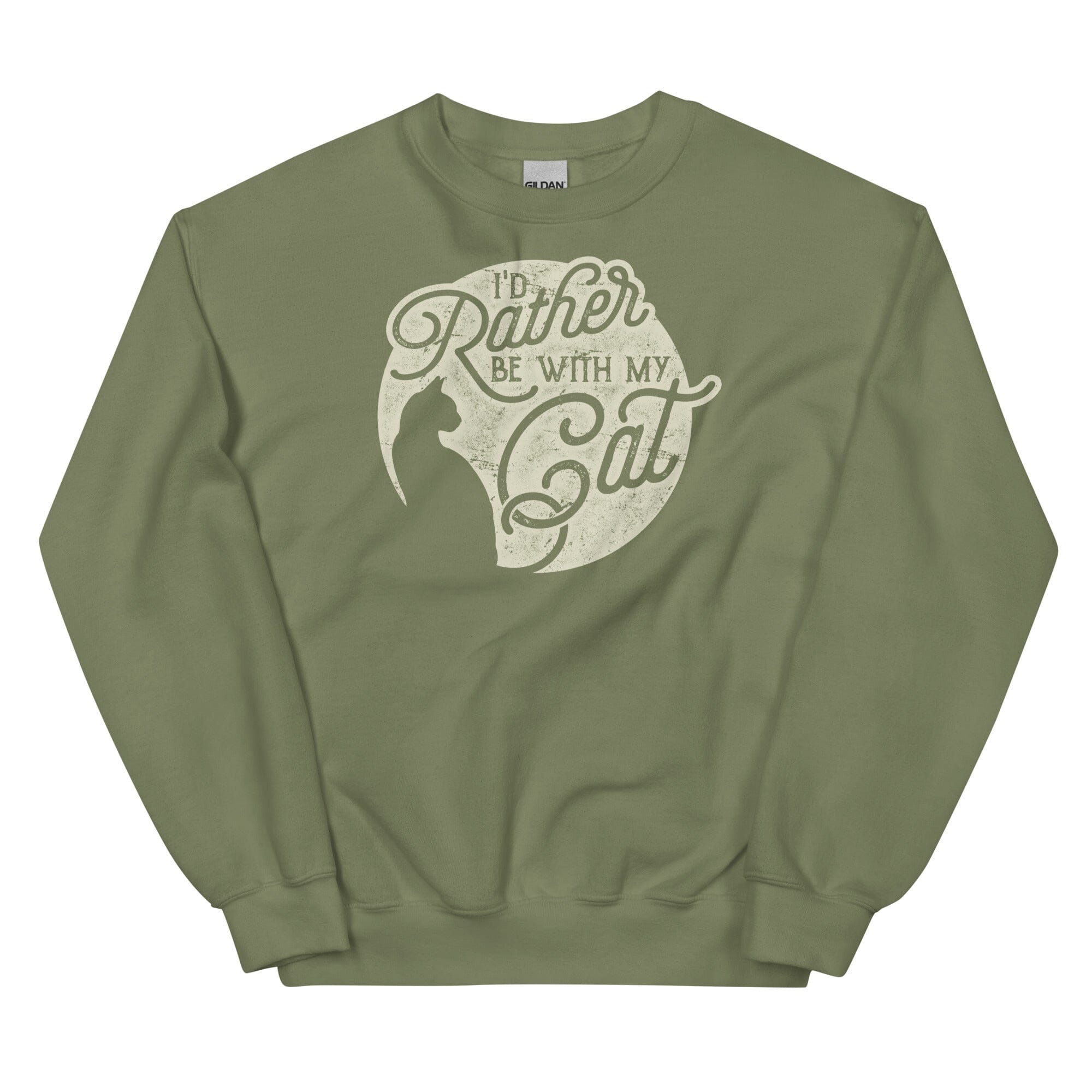 I'd Rather Be With My Cat Uni Sweatshirt