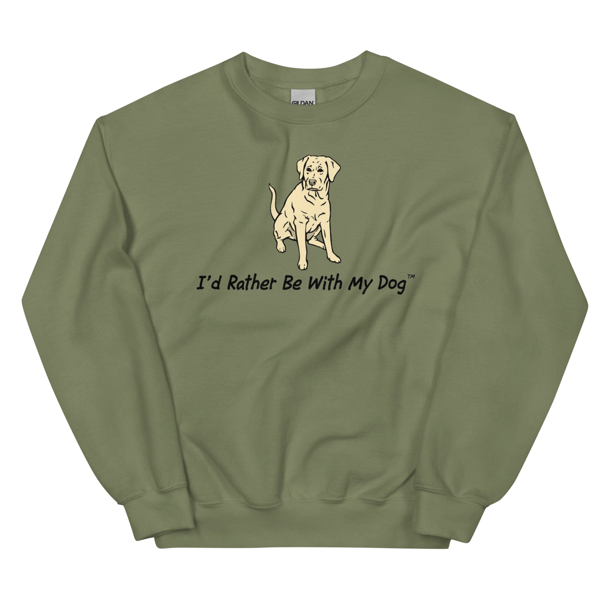 YELLOW LAB CREWNECK SWEATSHIRT (UNISEX)