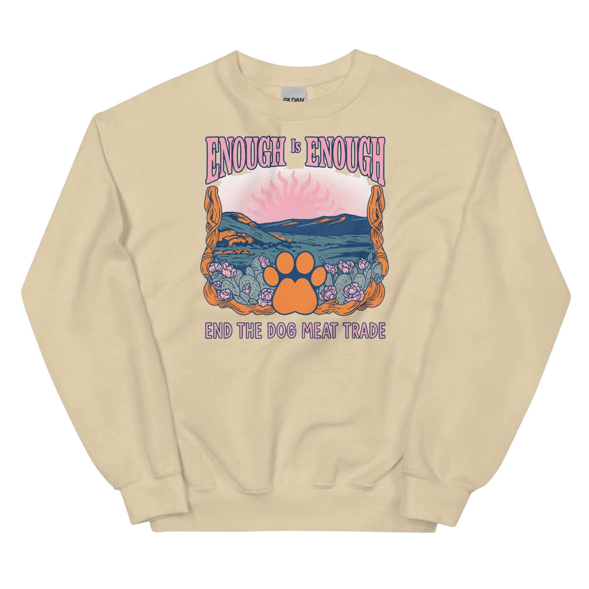 Enough Hippie Vibes Crewneck Sweatshirt (ALL PROFIT DONATED)