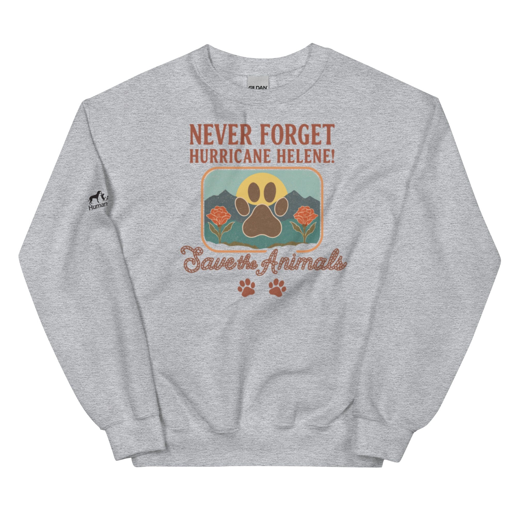 Never Forget Crewneck Sweatshirt (ALL PROFIT DONATED)