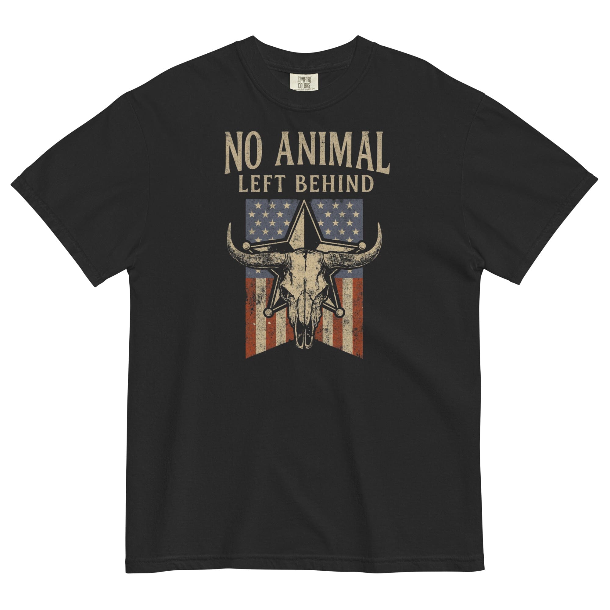 No Animal Flag Pigment Dyed Uni T (ALL PROFIT DONATED)