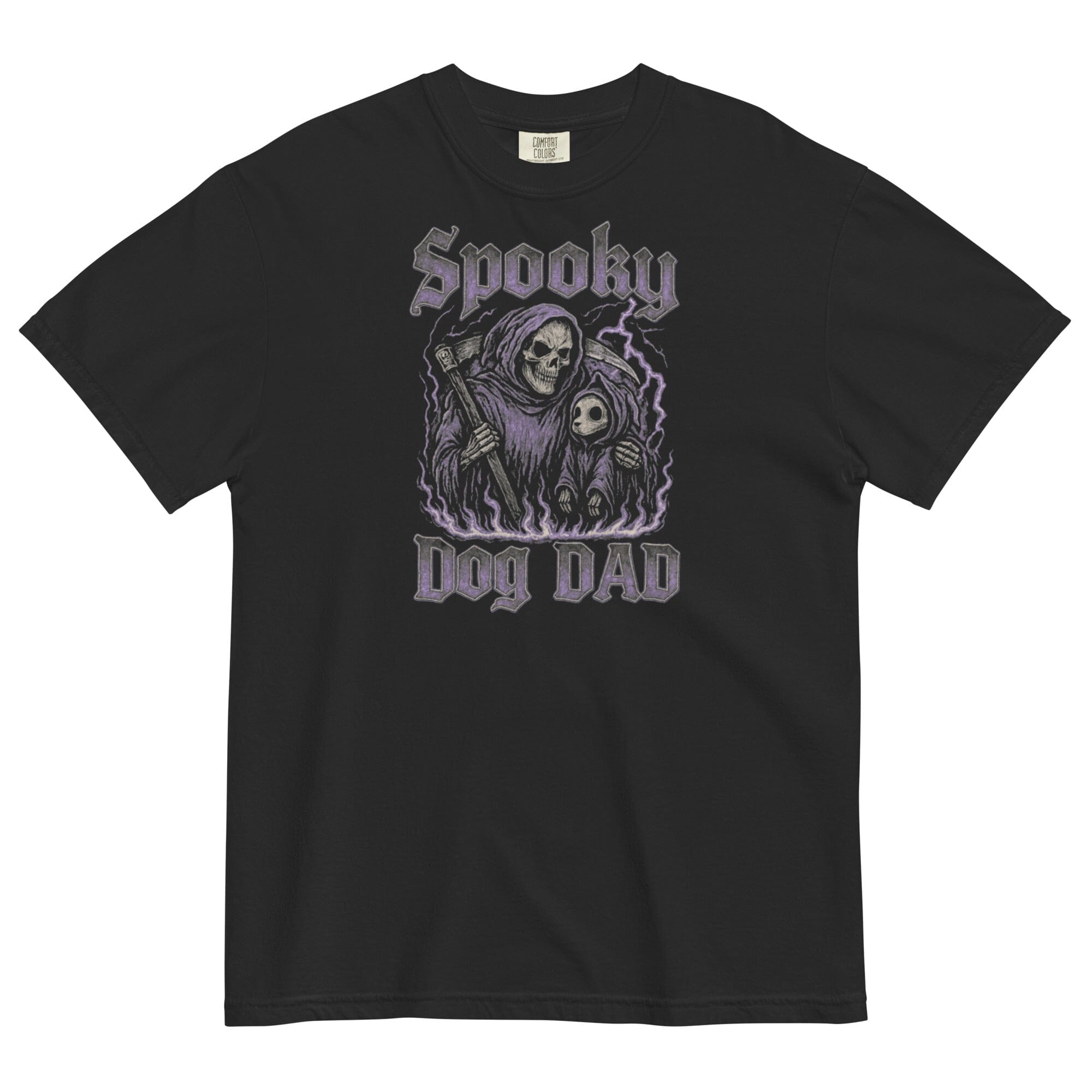 Spooky Dog Dad Pigment Dyed Uni T