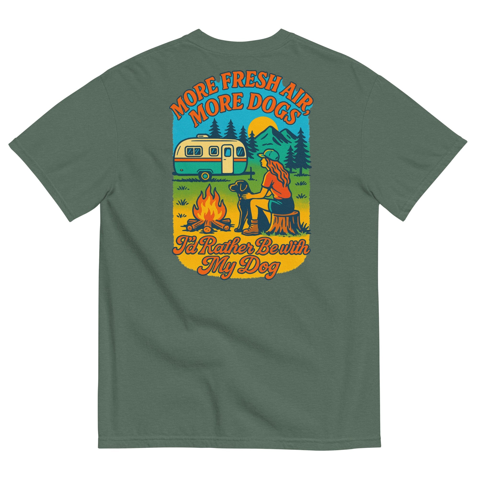 Fresh Air Camping Pigment Dyed Uni T