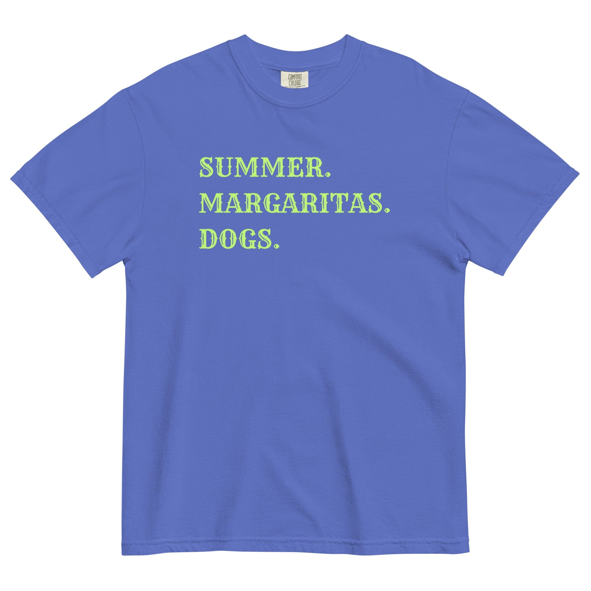 Margaritas & Dogs HTR Pigment Dyed Uni T