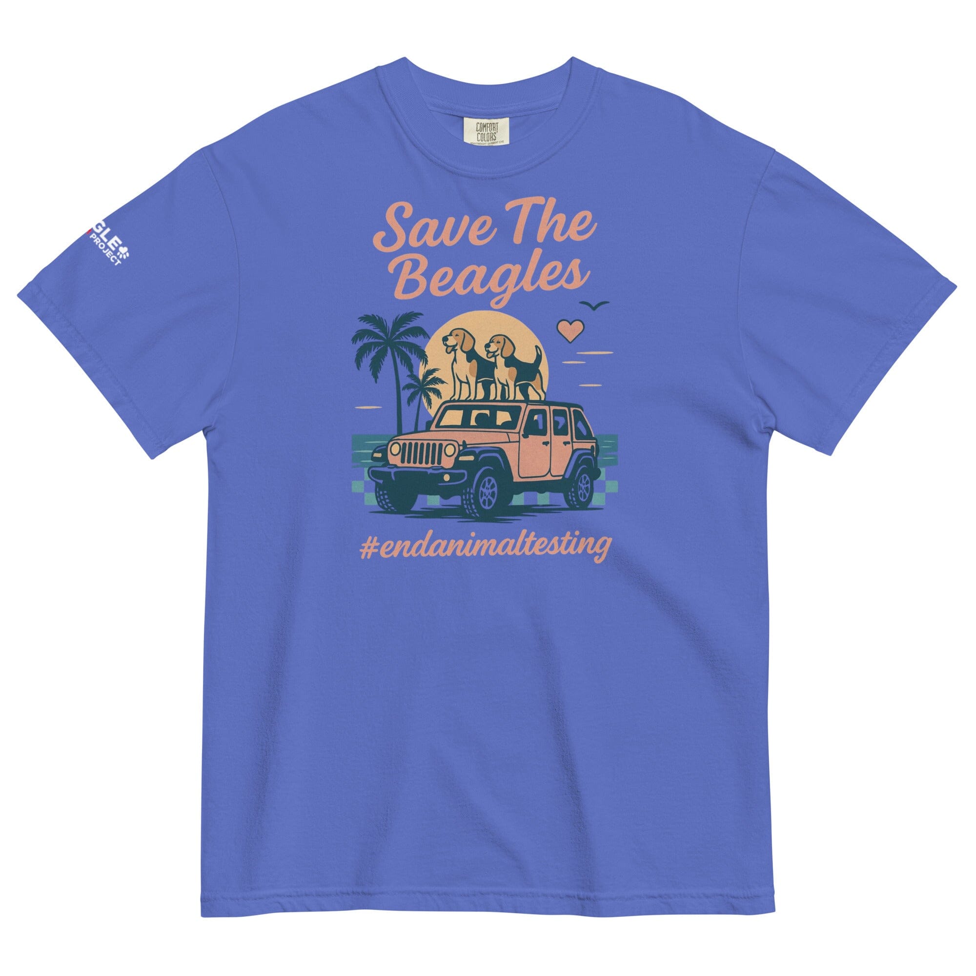 Save the Beagles Beach Pigment Dyed T (ALL PROFIT DONATED)