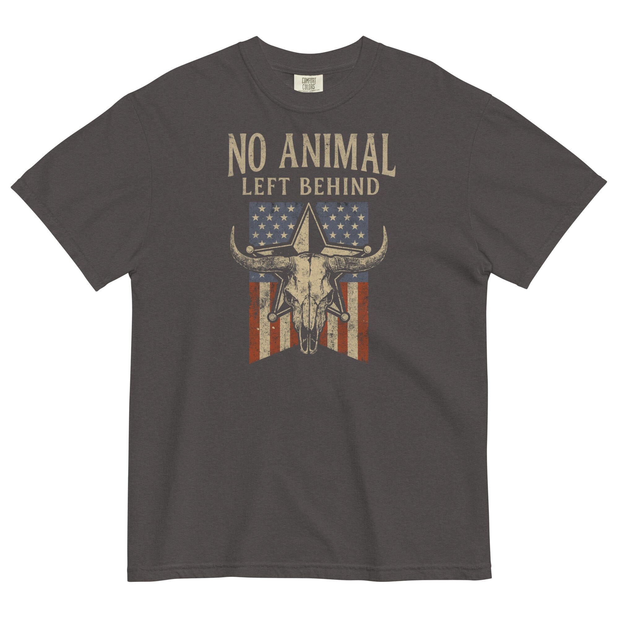 No Animal Flag Pigment Dyed Uni T (ALL PROFIT DONATED)