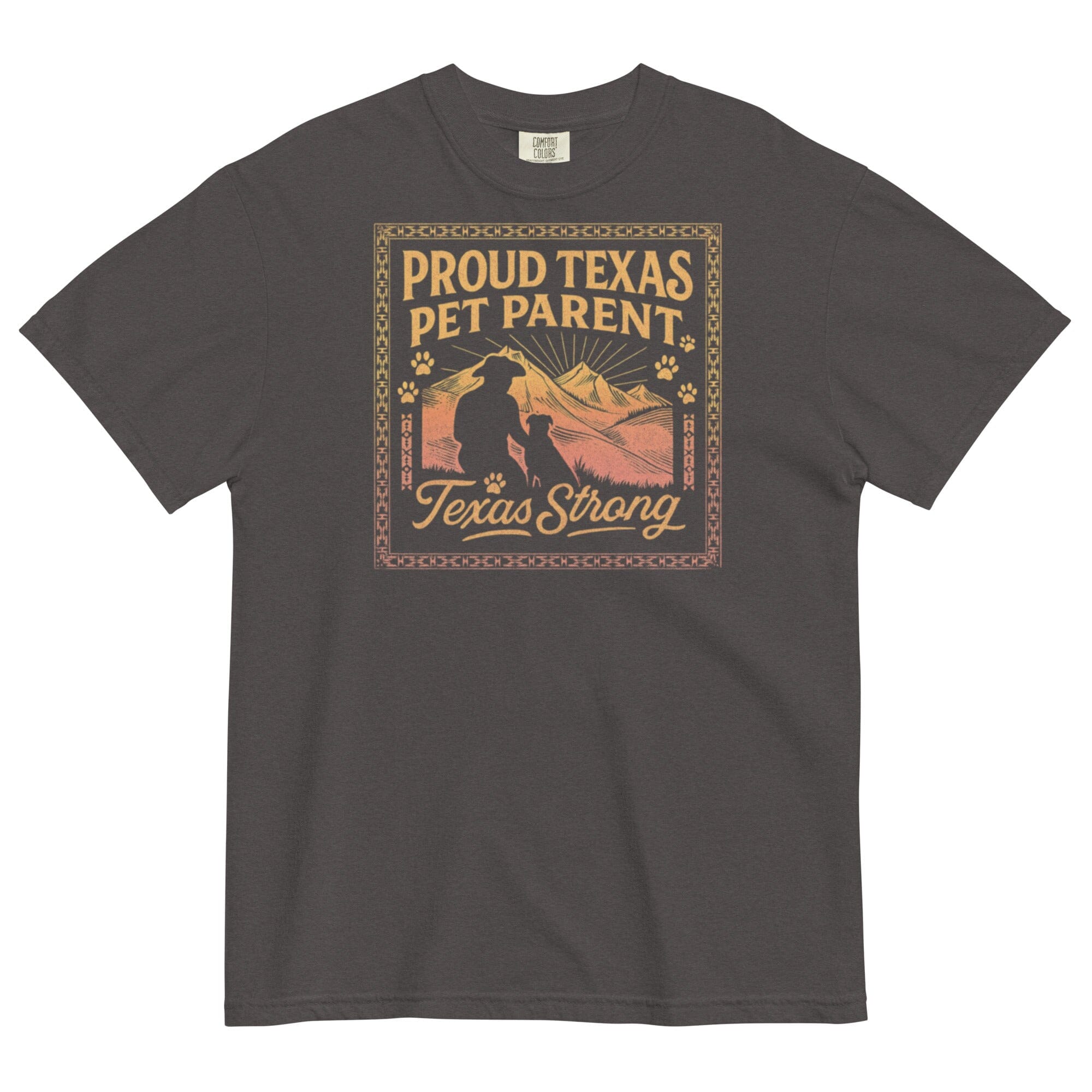 Texas Parent Cowboy Pigment Dyed Uni T (ALL PROFIT DONATED)