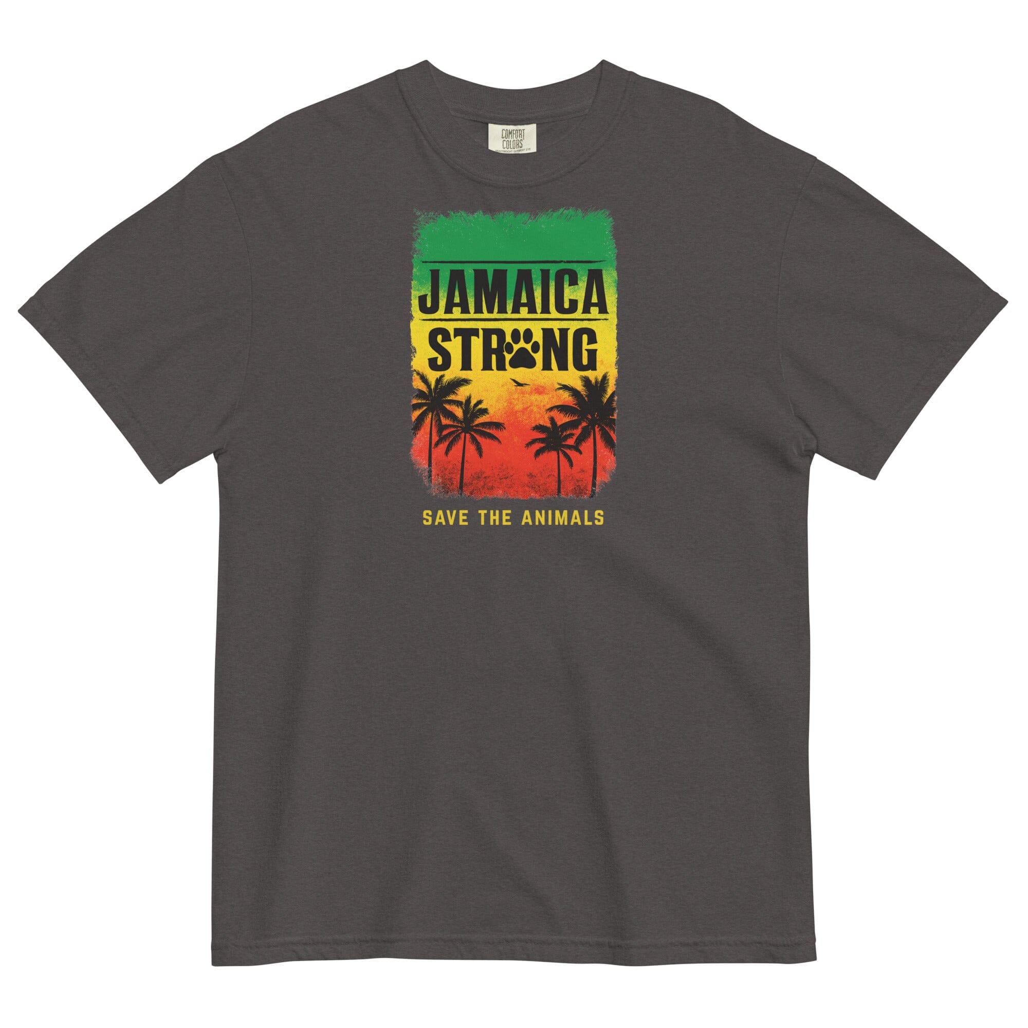 Jamaica Flag Strong Pigment Dyed Uni T (ALL PROFIT DONATED)