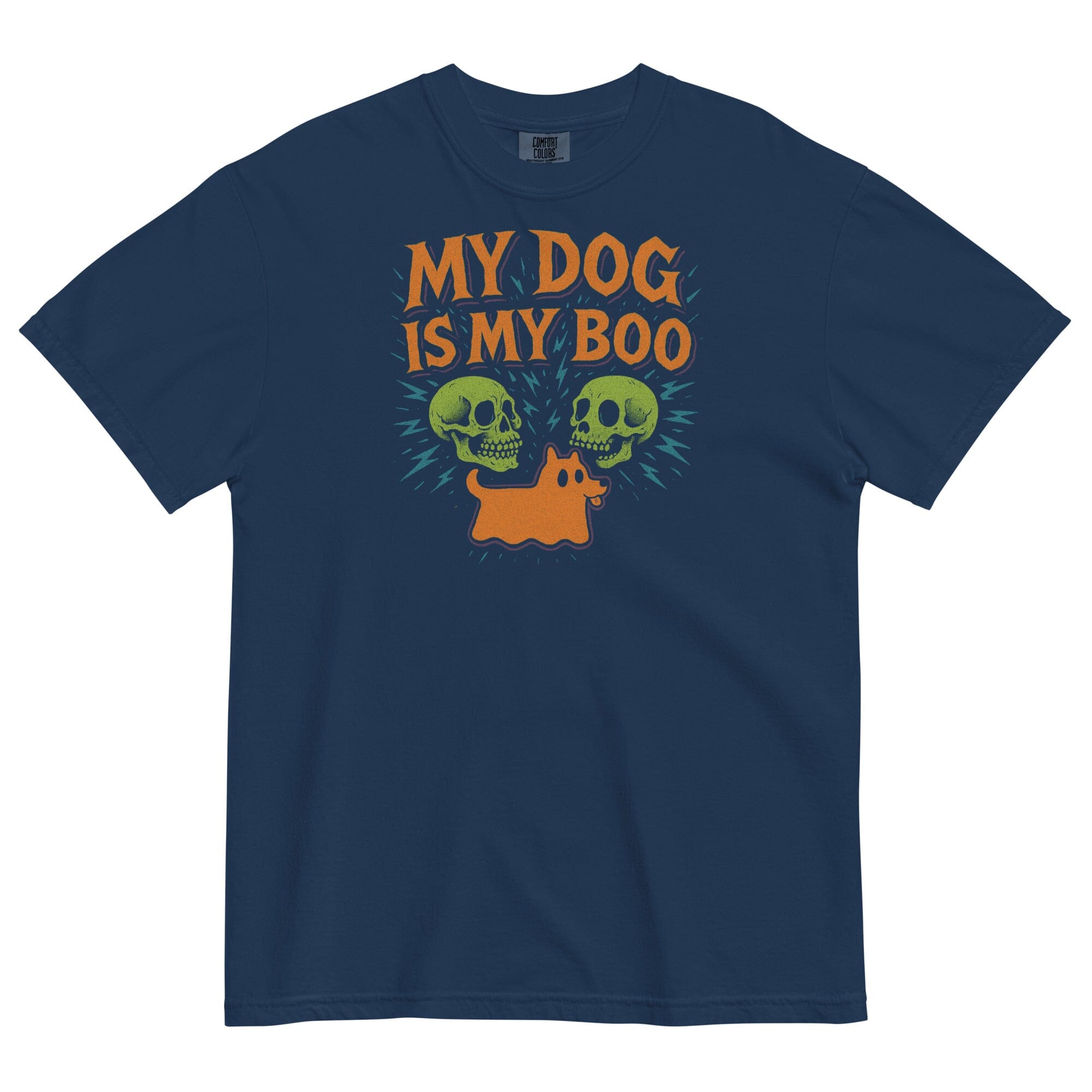 Dog Is My Boo Skull Pigment Dyed Uni T