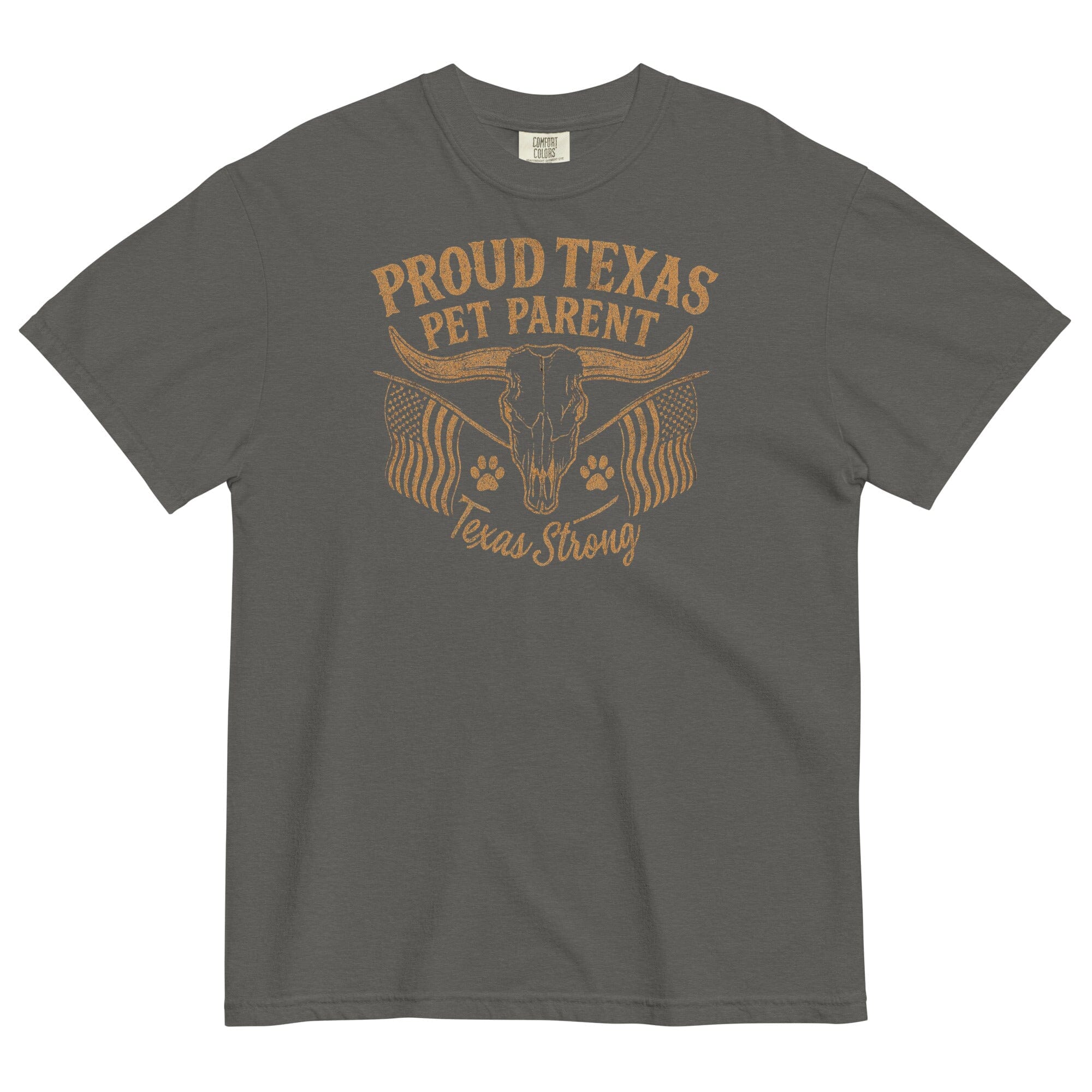 Texas Parent Horn Pigment Dyed Uni T (ALL PROFIT DONATED)