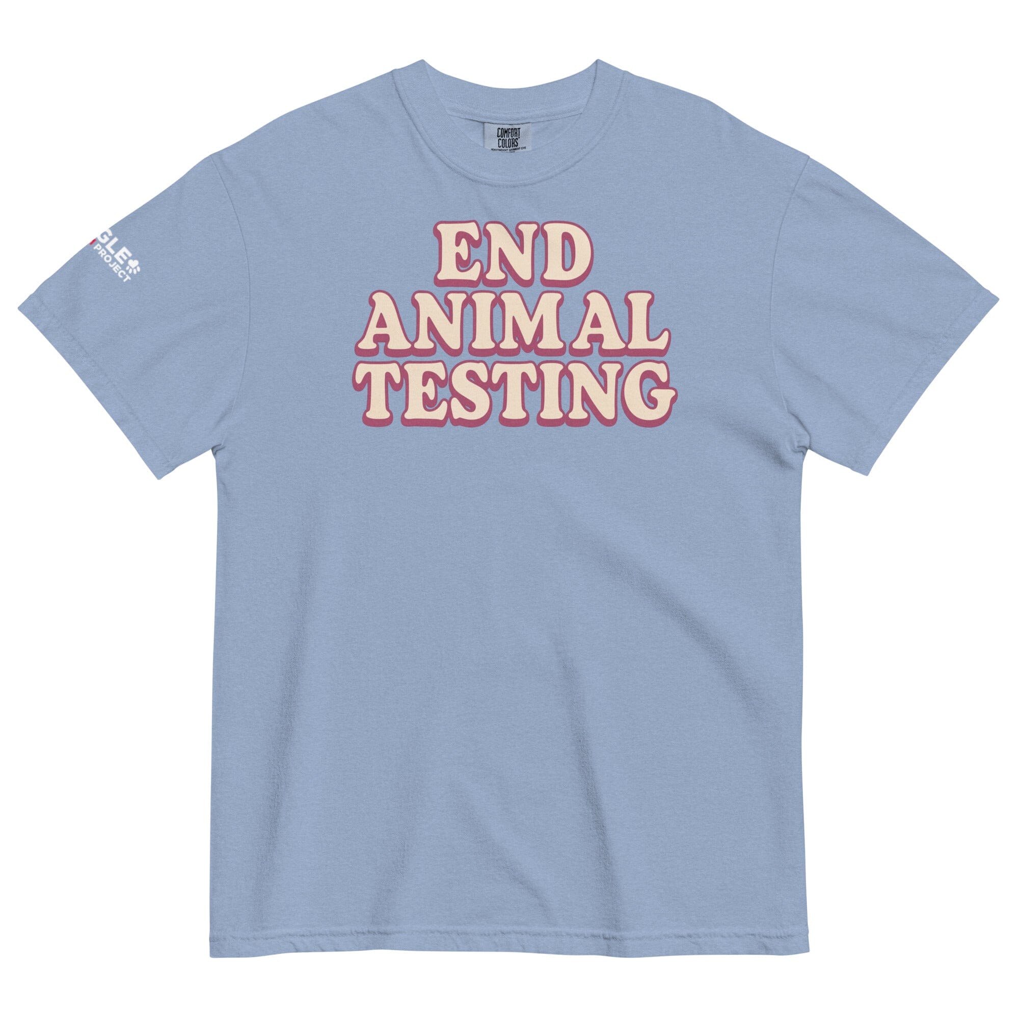 End Animal Testing Block Pigment Dyed T