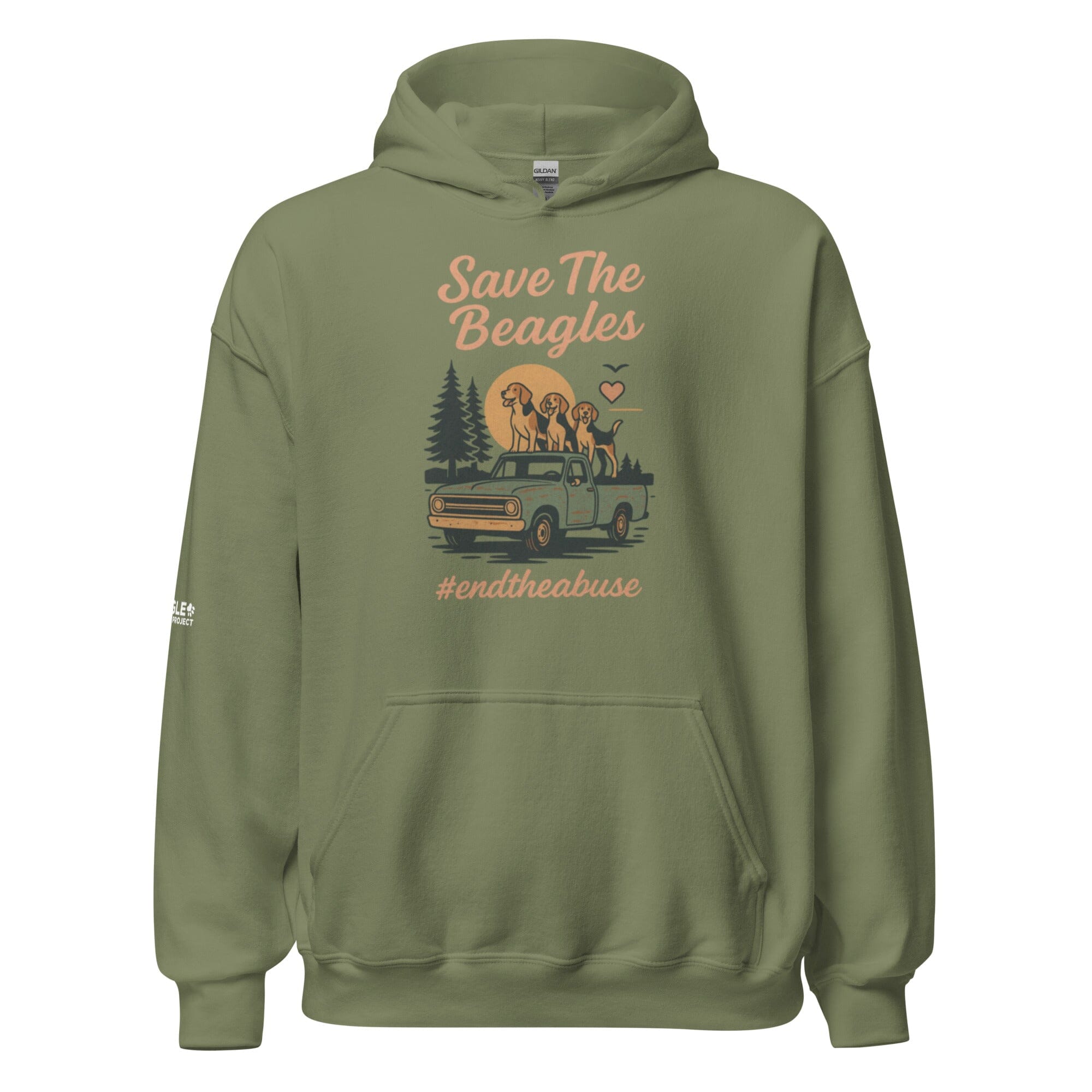 Save the Beagles Truck Uni Hoodie (ALL PROFIT DONATED)