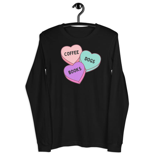 Coffee Dogs & Books LS Tee (Unisex)