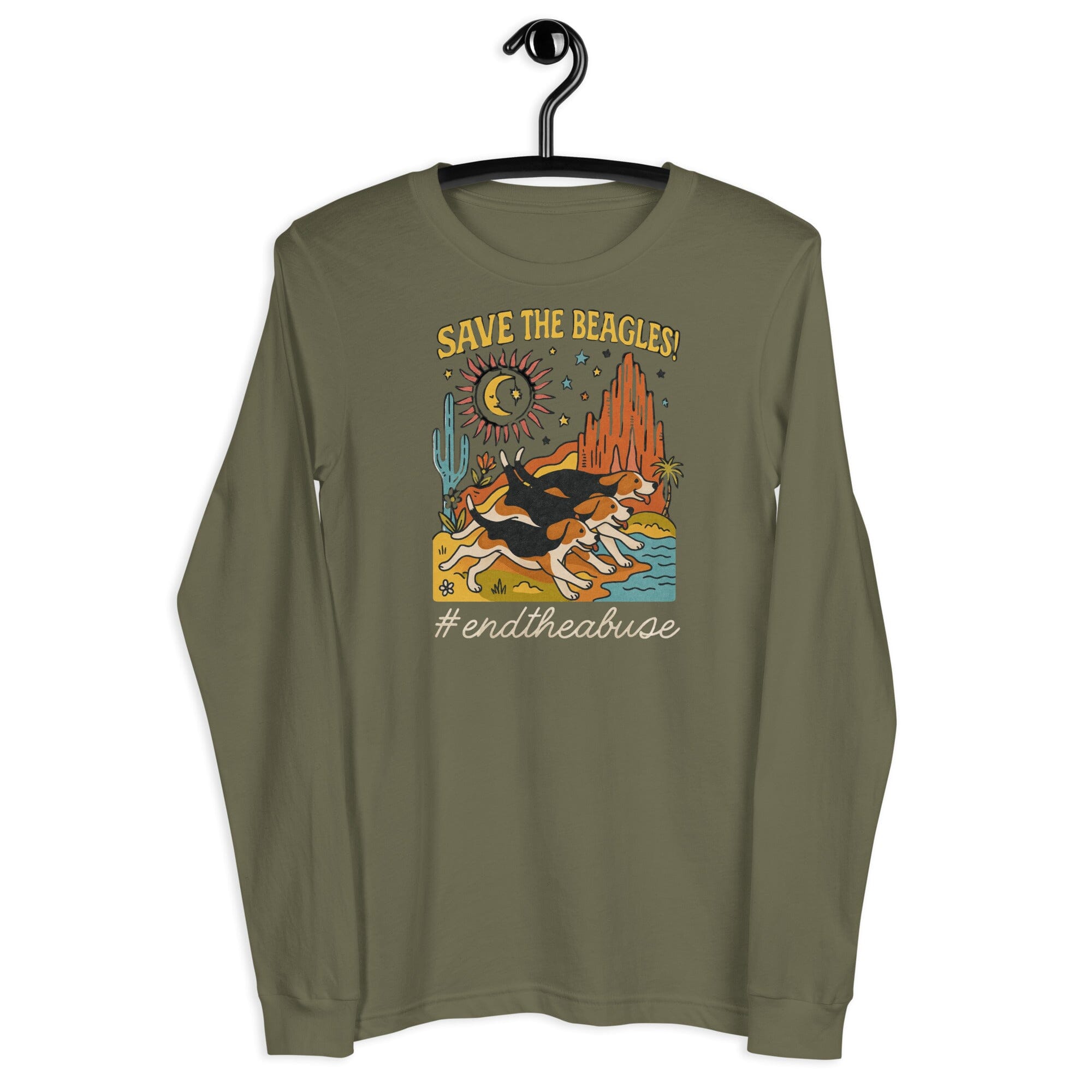 Save the Beagles Peace LS T (ALL PROFIT DONATED)