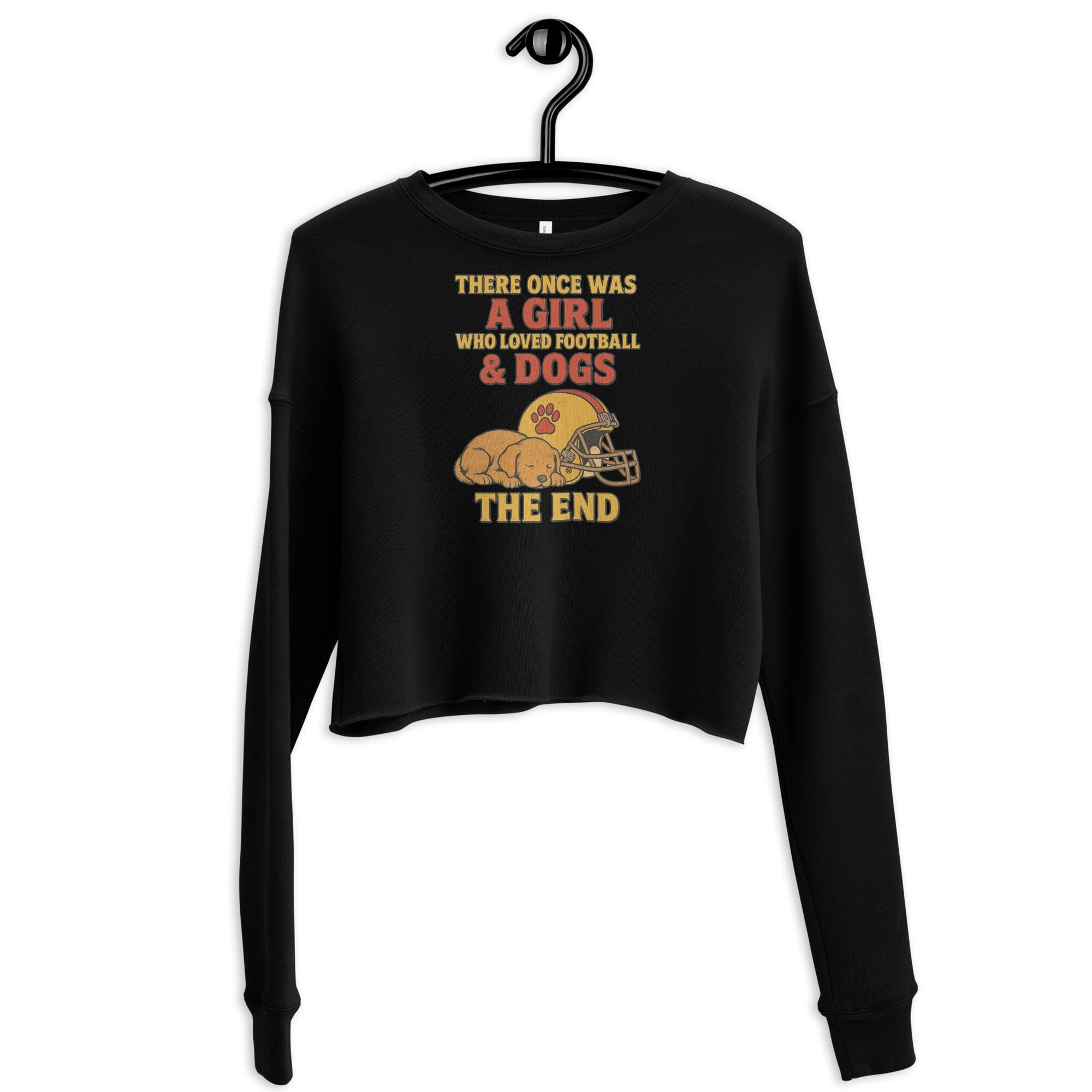 Custom Football Ladies Crop Sweat