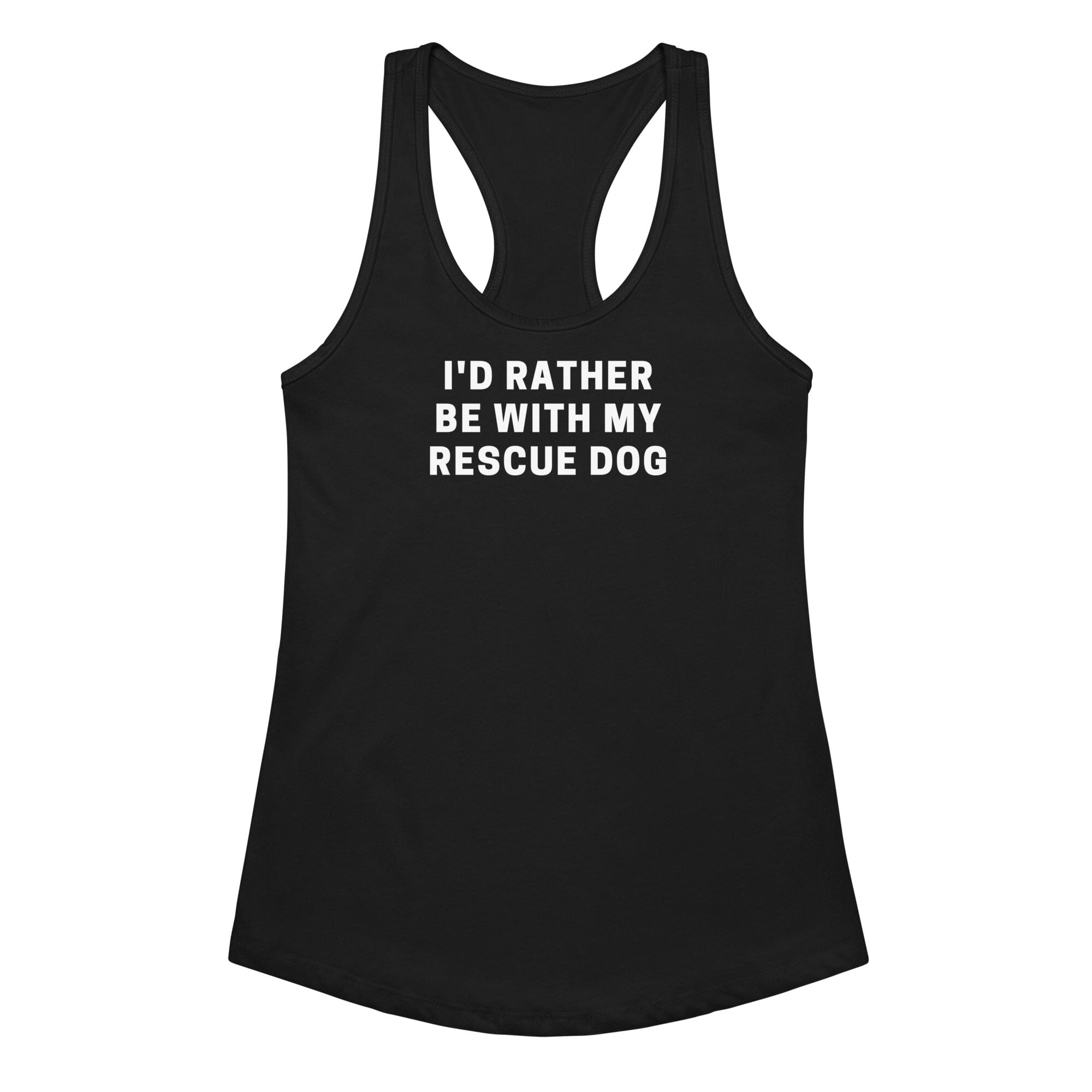 Rescue Dog Ladies Racer Tank
