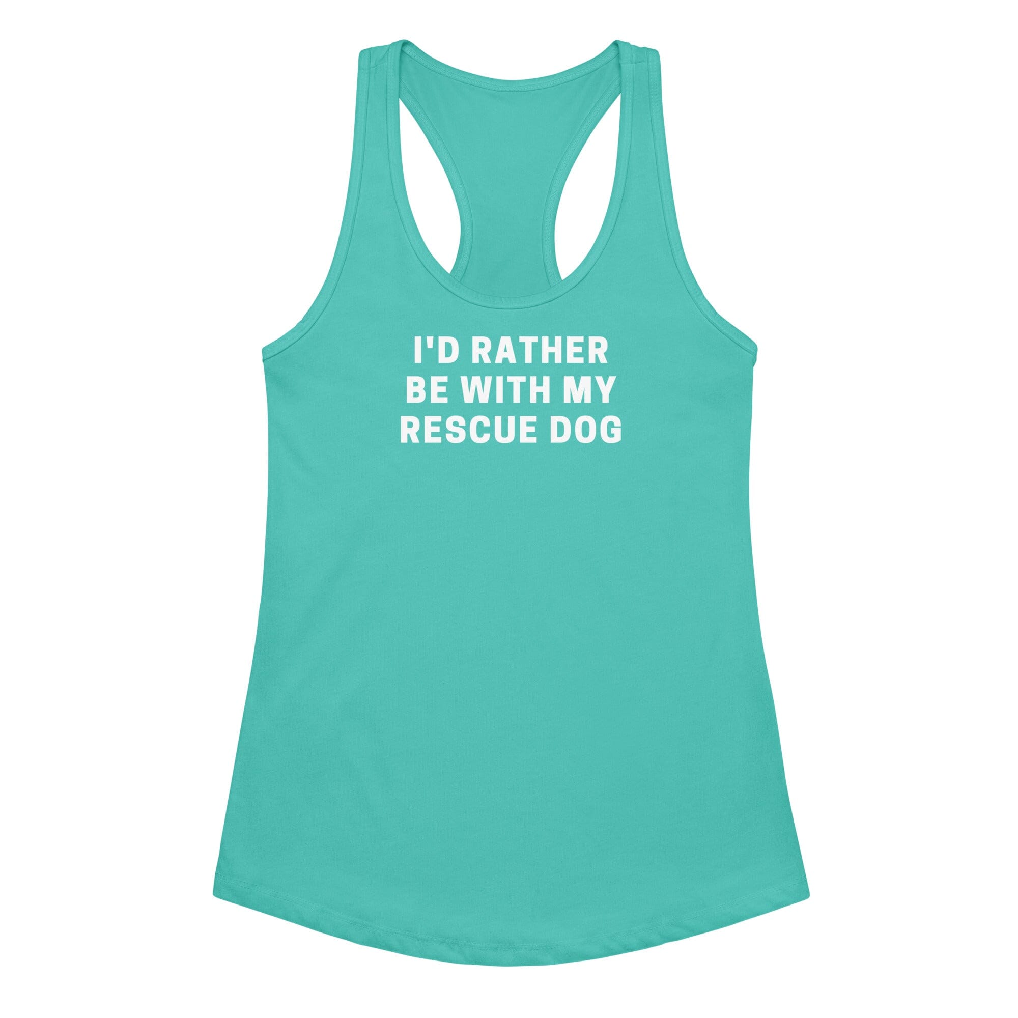 Rescue Dog Ladies Racer Tank