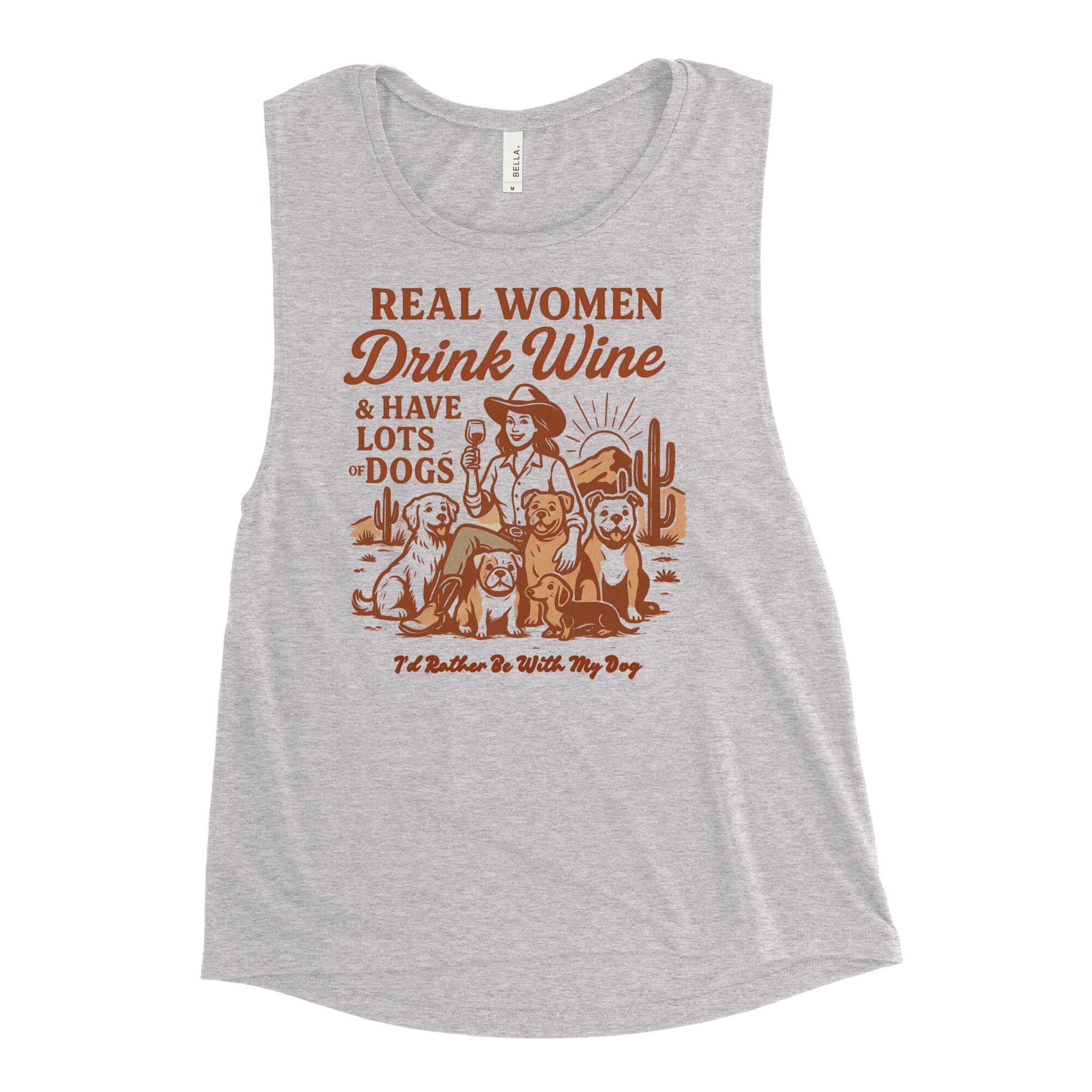Women & Wine Ladies Muscle Tank
