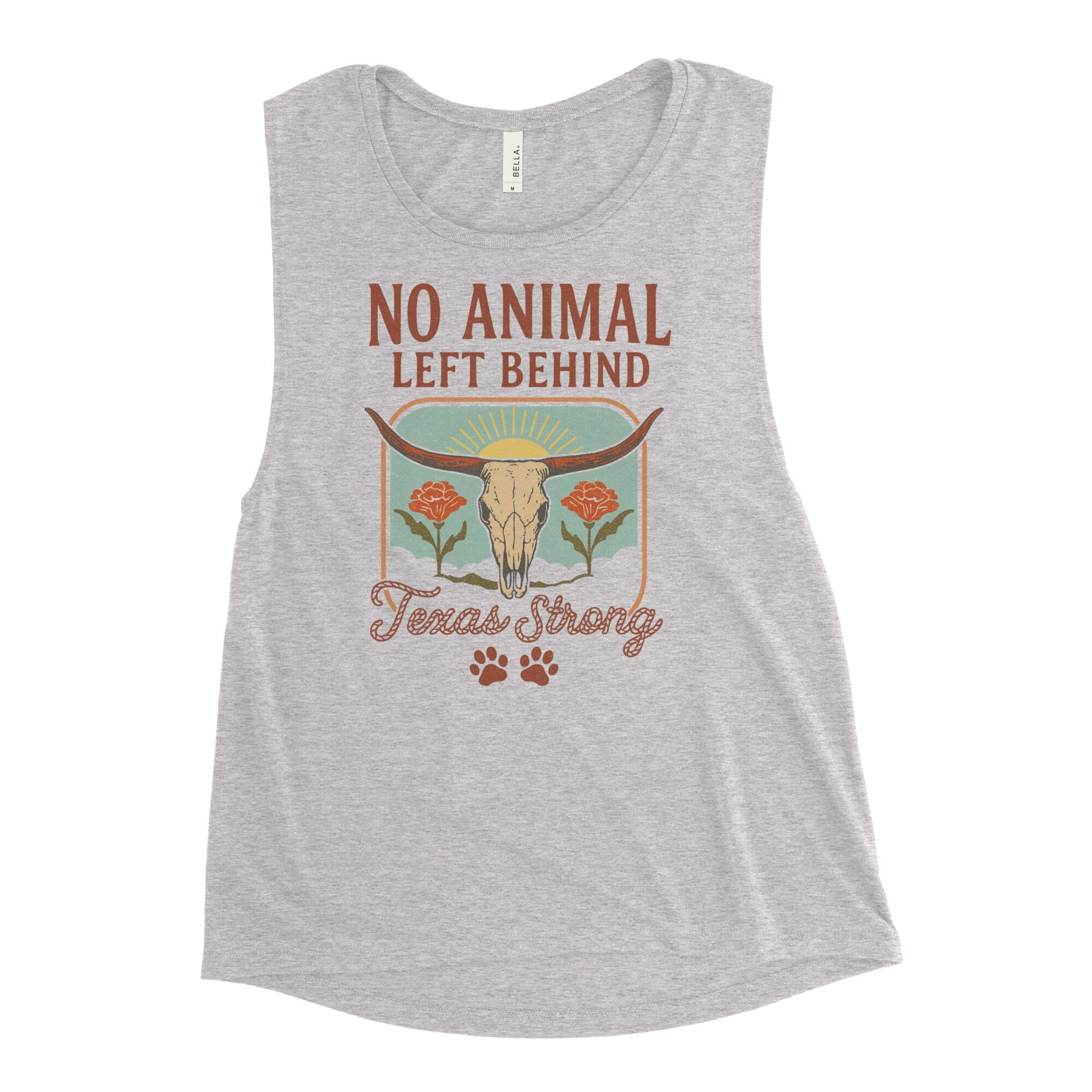 No Animal Paw Print Ladies Tank (ALL PROFIT DONATED)
