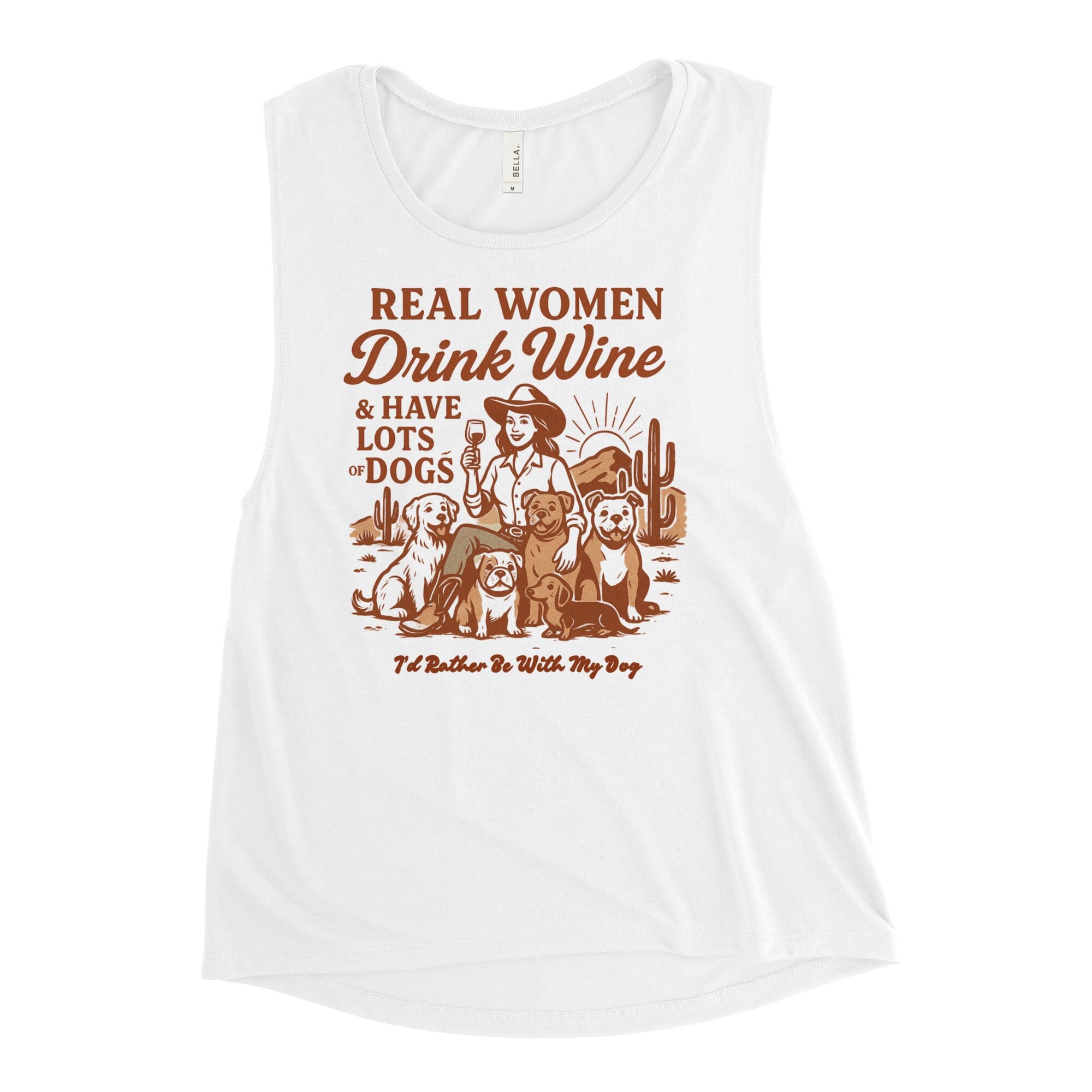 Women & Wine Ladies Muscle Tank